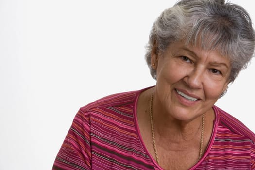 Portrait of a senior woman smiling