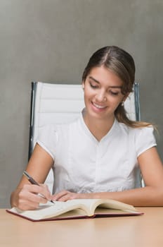 Businesswoman working in an office