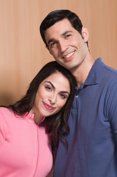 Portrait of a couple smiling