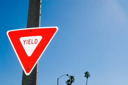 Yield sign