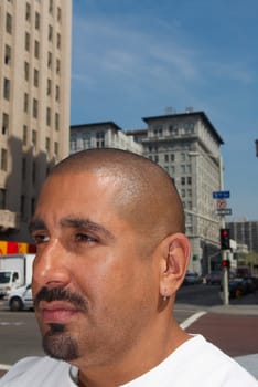 Close-up of a mid adult man
