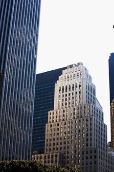 Low angle view of buildings in a city