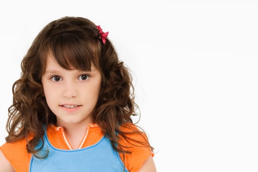Portrait of a girl smiling