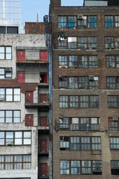 Low angle view of apartments