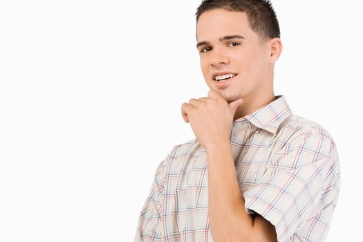 Portrait of a young man smiling