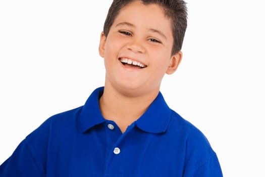 Portrait of a boy laughing