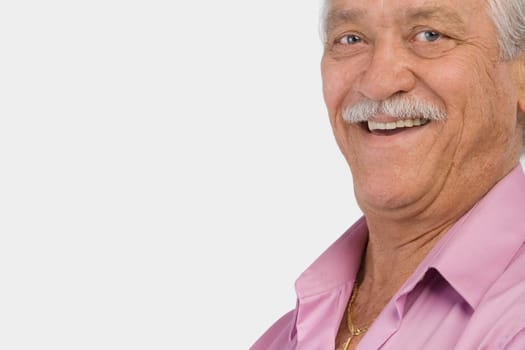 Portrait of a senior man smiling
