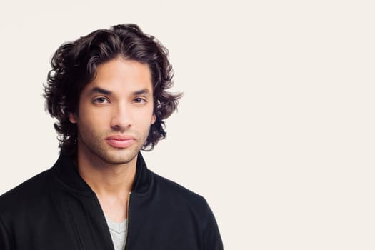 Portrait of a young man thinking