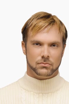 Portrait of a mid adult man looking serious