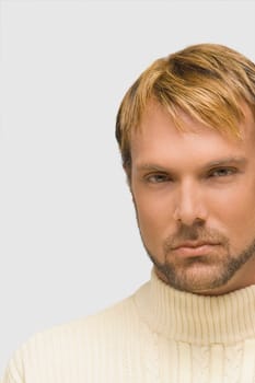 Portrait of a mid adult man looking serious