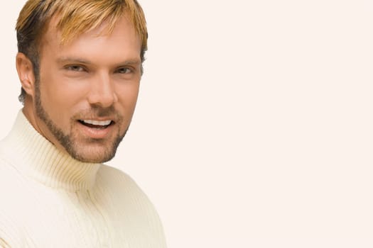 Portrait of a mid adult man smiling