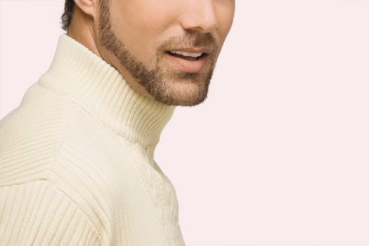 Close-up of a mid adult man smiling