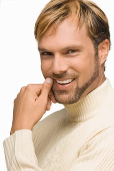 Portrait of a mid adult man smiling