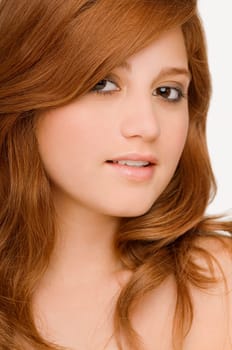 Portrait of a young woman smiling