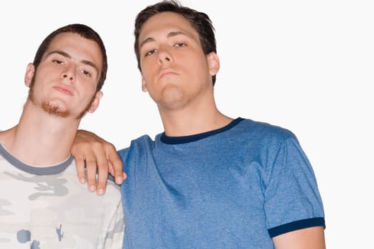 Portrait of two young men