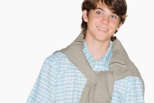 Portrait of a teenage boy smiling