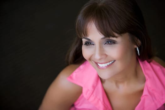 Close-up of a mature woman smiling