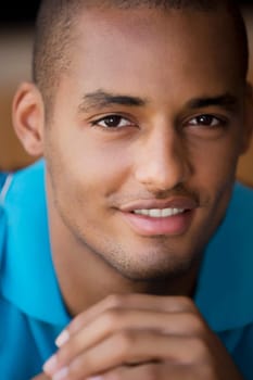 Portrait of a young man smiling