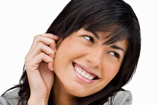 Close-up of a young woman smiling