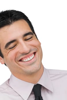 Close-up of a businessman smiling