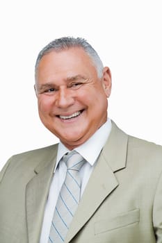 Close-up of a businessman smiling