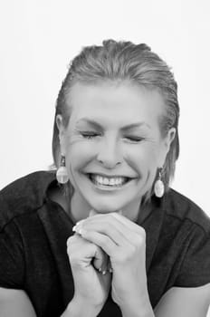 Close-up of a mature woman smiling