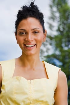 Portrait of a woman smiling