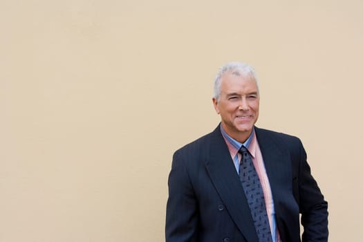 Close-up of a businessman smiling