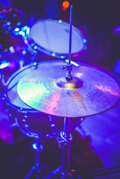 Musical percussion instruments, drums and plates.
