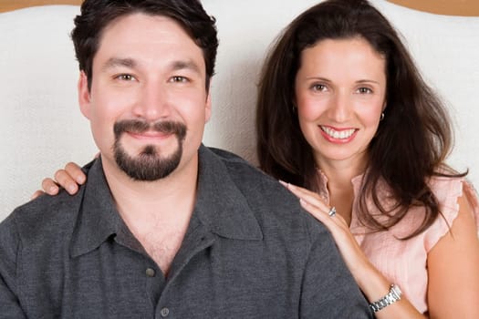 Portrait of a mid adult couple smiling