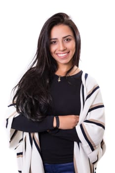 Studio shot of a beautiful young casual woman