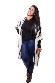 Studio shot of a beautiful young casual woman
