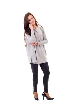 Studio shot of a beautiful young casual woman