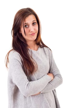 Studio shot of a beautiful young casual woman