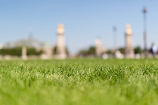 Beautiful garden in Paris located between the Alexander the 3rd Bridge and the Invalides