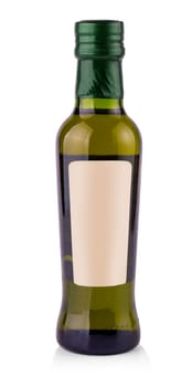 The bottle of Olive Oil on white background