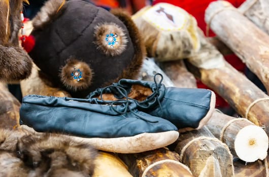 traditional Koryak dress at the exhibition Close up
