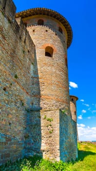The Chateau Comtal of Carcassonne fortress, France.
