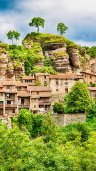 Rupit, a medieval village in the middle of nature. Catalonia, Osona.