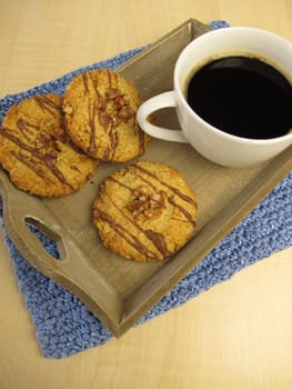 Cookies and malt coffee