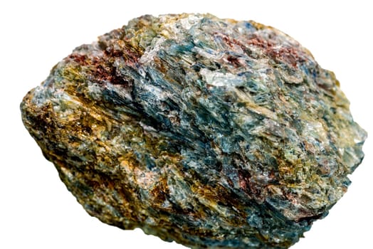 Kyanite cut out on a white background