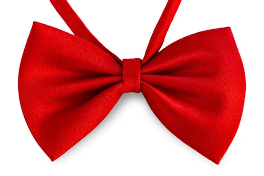 red bow ribbon isolated on white background