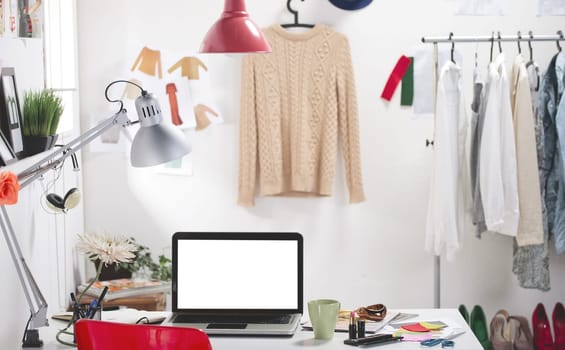 Room of a fashion blogger.