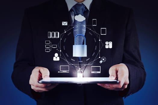 a Corporate modern computer concept