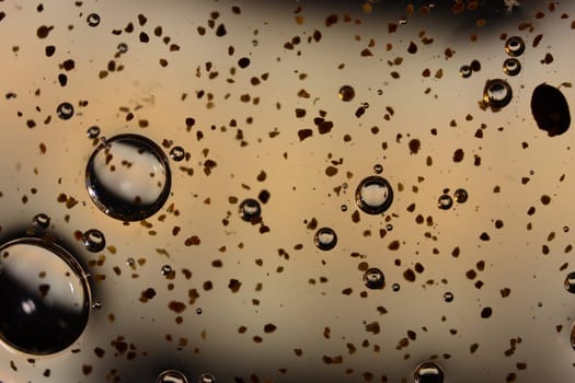 chickpeas abstract photograph of a liquid material with bubbles