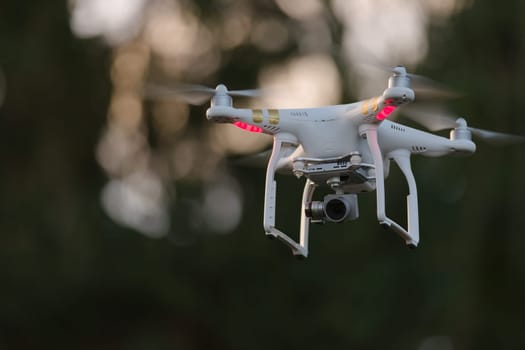 10 - Drone quadcopter with high resolution digital camera. Professional level UAV with wifi camera link and radio control interface.
