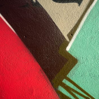 Detail of graffiti on a house wall
