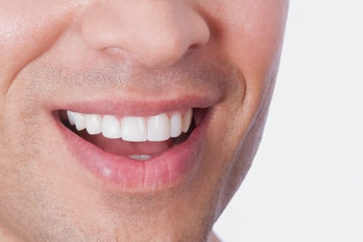 Smiling face of a man