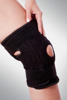 Knee brace on a personŽs knee