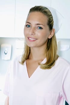 Portrait of a female nurse smiling